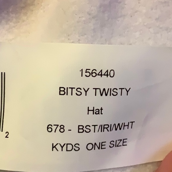 Spyder Girls Bitsy - Twisty Pom Pom Hat (Coral/Lilac) stripe - Picture 6 of 9